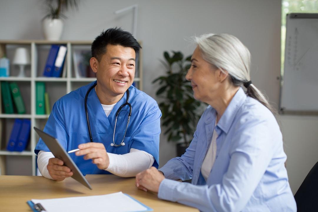 GP with patient